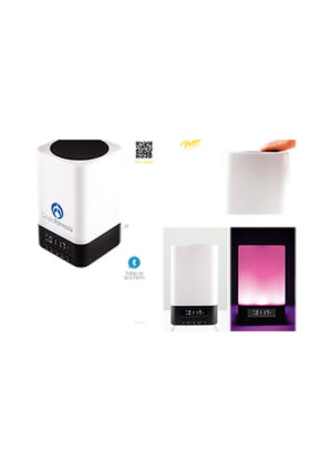 Artículos promocionales tecnología Bocina bluetooth manos libres con reloj digital