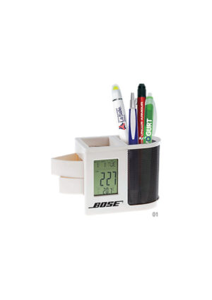 Reloj de escritorio multifuncional Multitask RML0875, artículos promocionales de oficina