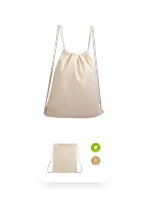 Artículos promocionales, bolsa ecológica Bolsa-Mochila Loretto SIN 220